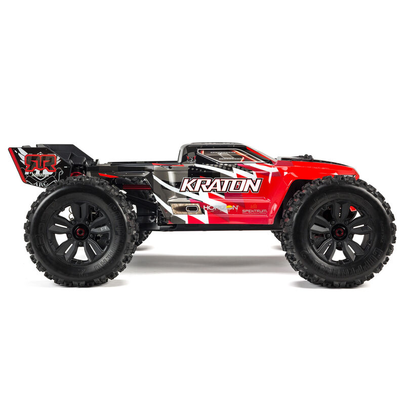 ARRMA 1/8 KRATON 6S V5 4WD BLX Speed Monster Truck with Spektrum Firma RTR, Red