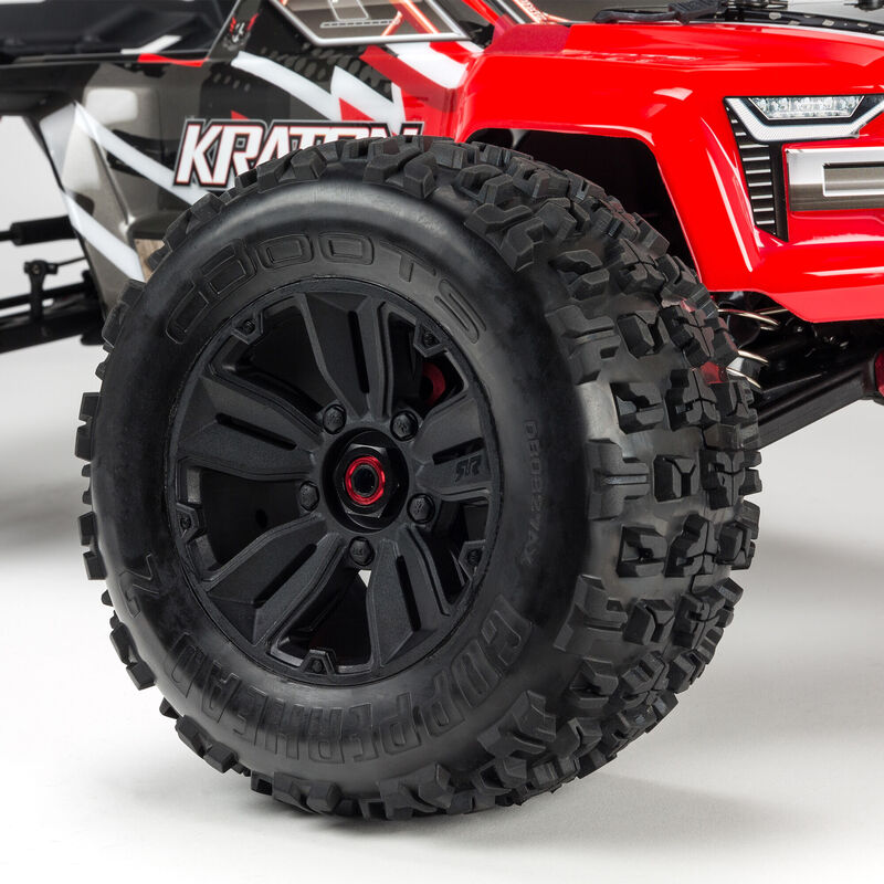 ARRMA 1/8 KRATON 6S V5 4WD BLX Speed Monster Truck with Spektrum Firma RTR, Red
