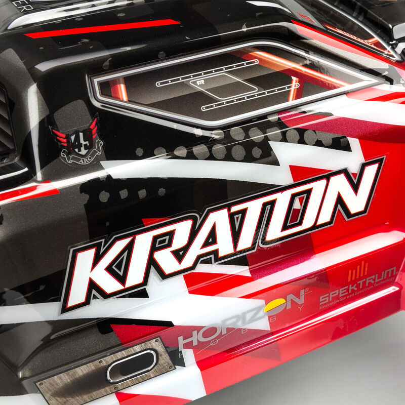 ARRMA 1/8 KRATON 6S V5 4WD BLX Speed Monster Truck with Spektrum Firma RTR, Red