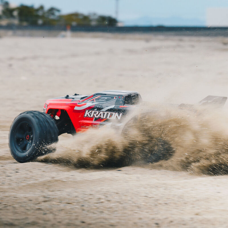 ARRMA 1/8 KRATON 6S V5 4WD BLX Speed Monster Truck with Spektrum Firma RTR, Red