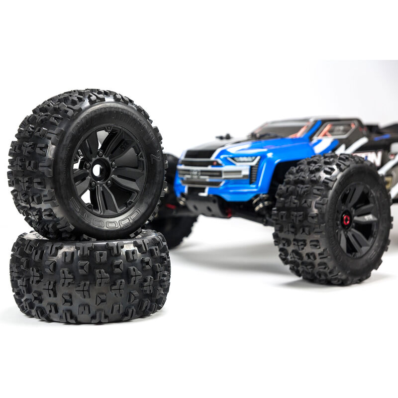 ARRMA 1/8 KRATON 6S V5 4WD BLX Speed Monster Truck with Spektrum Firma RTR, Blue