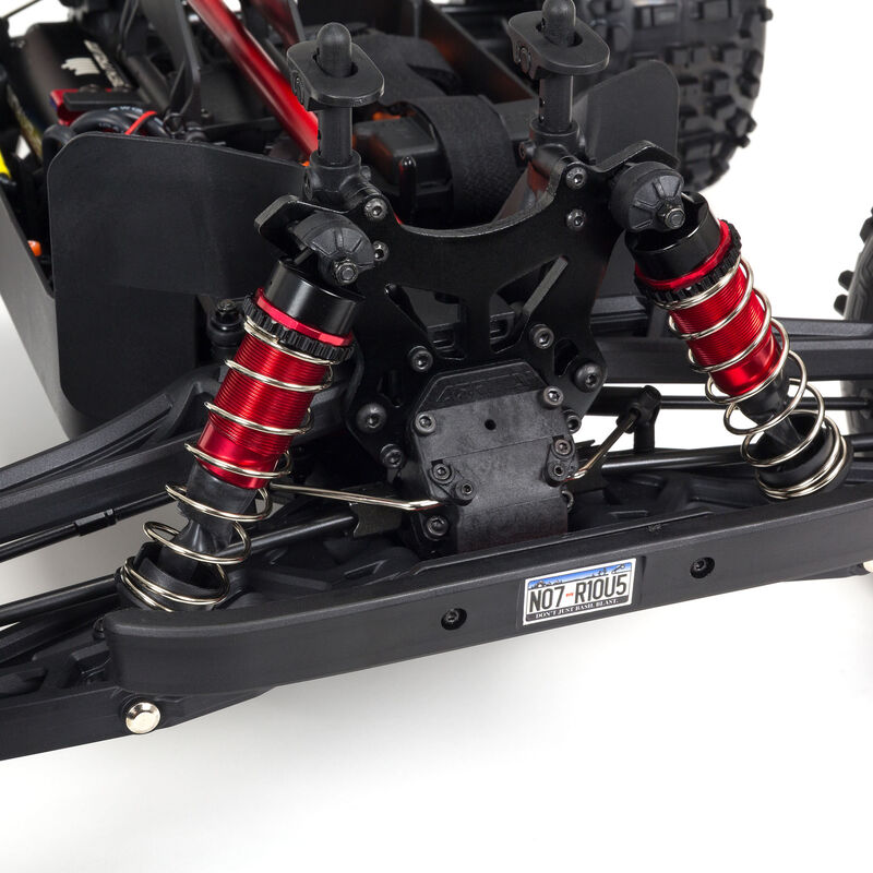 ARRMA 1/8 NOTORIOUS 6S V5 4WD BLX Stunt Truck with Spektrum Firma RTR, Black
