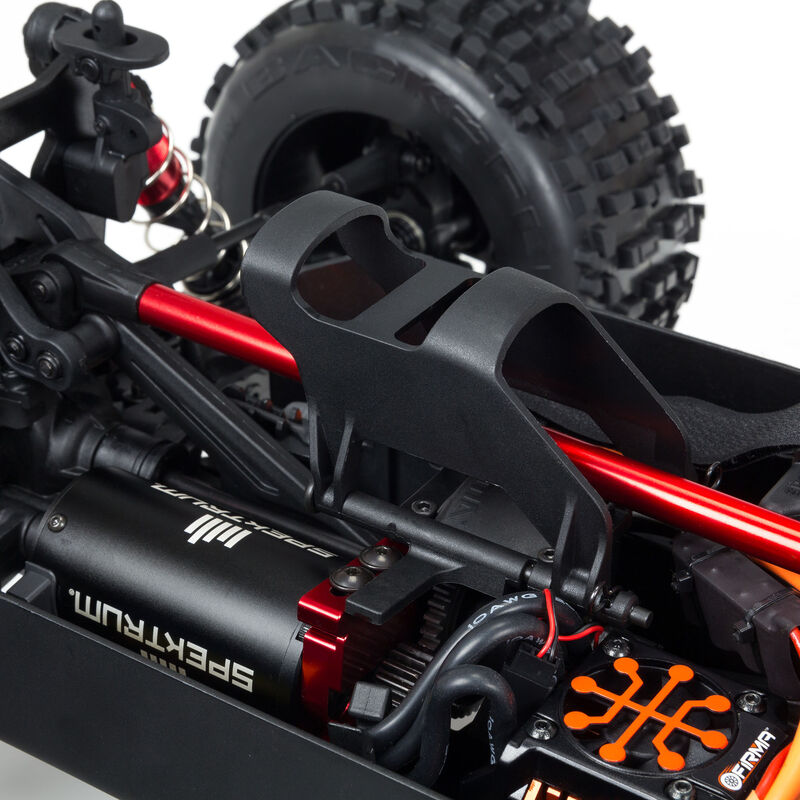 ARRMA 1/8 NOTORIOUS 6S V5 4WD BLX Stunt Truck with Spektrum Firma RTR, Black