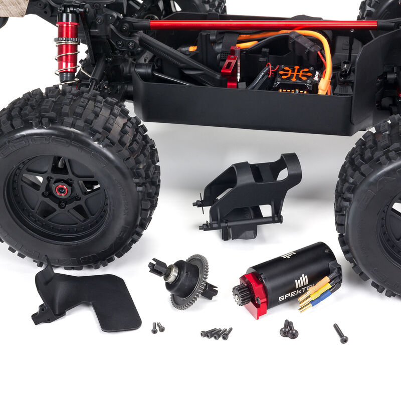 ARRMA 1/8 NOTORIOUS 6S V5 4WD BLX Stunt Truck with Spektrum Firma RTR, Blue