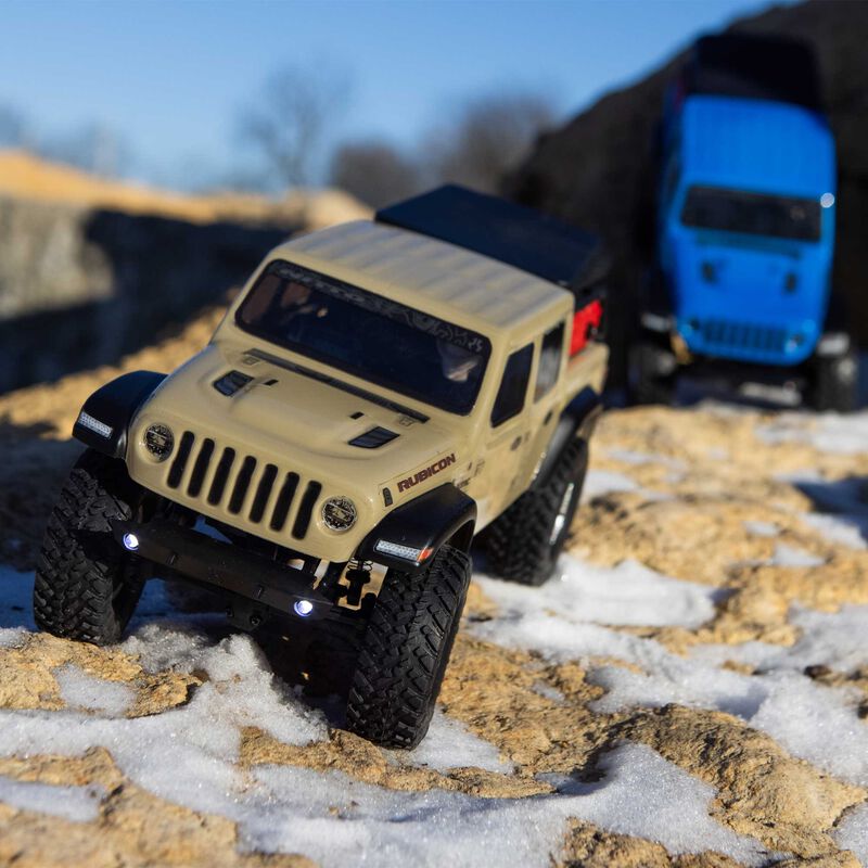 Axial Racing 1/24 SCX24 Jeep JT Gladiator 4WD Rock Crawler Brushed RTR, Beige