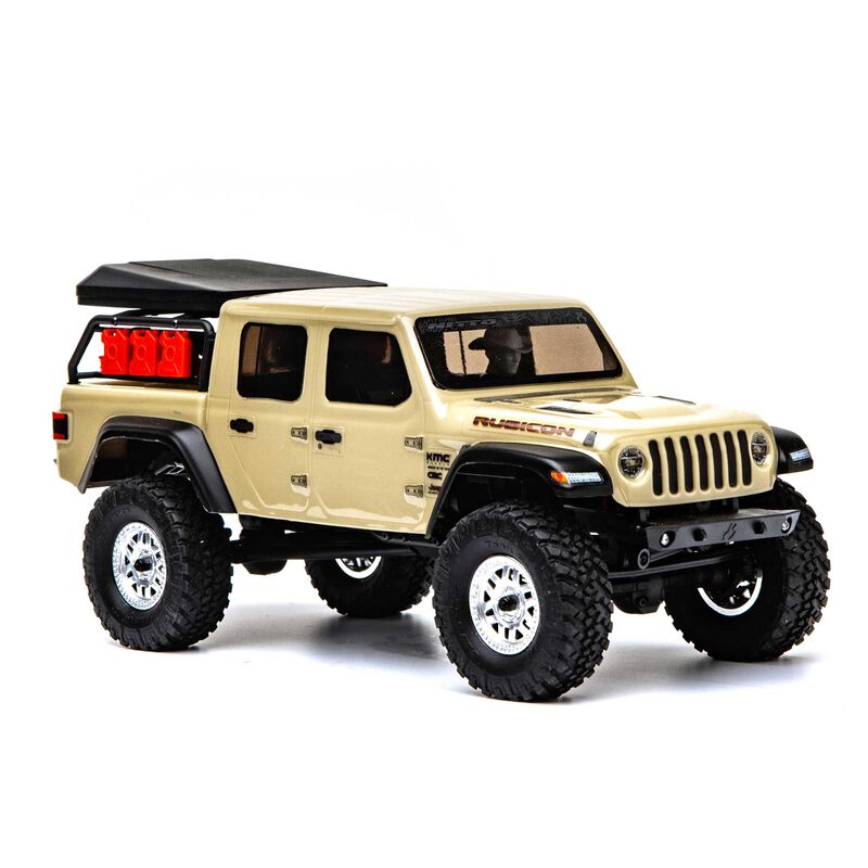 Axial Racing 1/24 SCX24 Jeep JT Gladiator 4WD Rock Crawler Brushed RTR, Beige