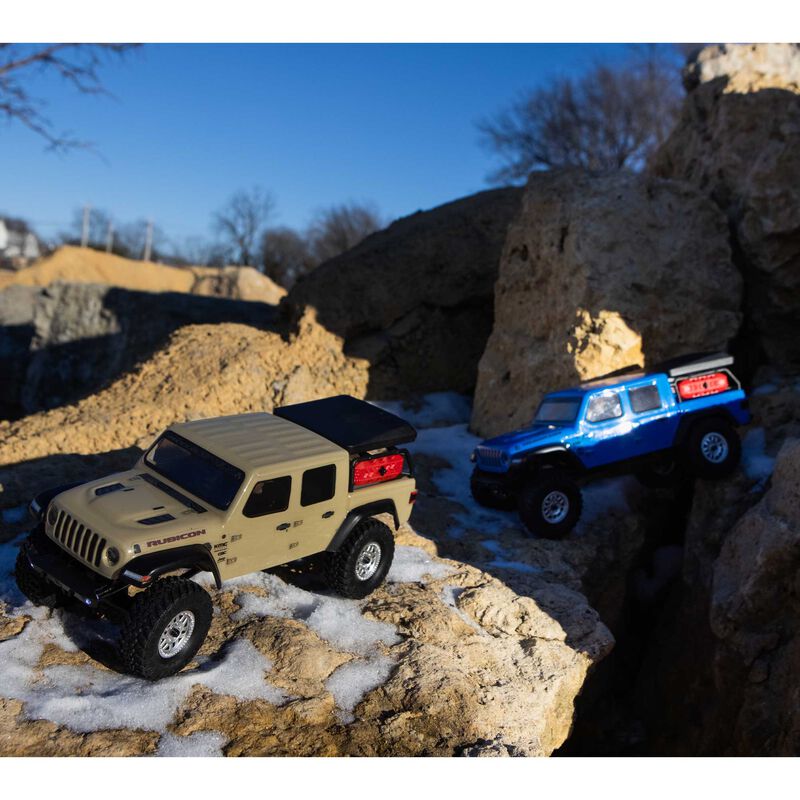 Axial Racing 1/24 SCX24 Jeep JT Gladiator 4WD Rock Crawler Brushed RTR, Beige