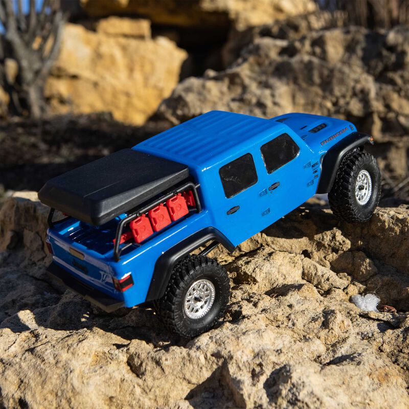 Axial Racing 1/24 SCX24 Jeep JT Gladiator 4WD Rock Crawler Brushed RTR, Blue