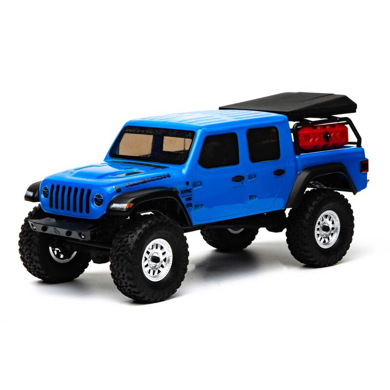 Axial Racing 1/24 SCX24 Jeep JT Gladiator 4WD Rock Crawler Brushed RTR, Blue