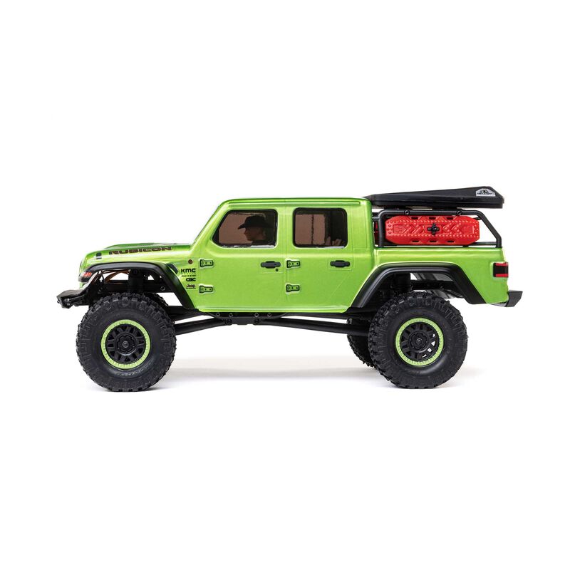 Axial 1/24 SCX24 Jeep JT Gladiator 4WD Rock Crawler Brushed RTR, Green