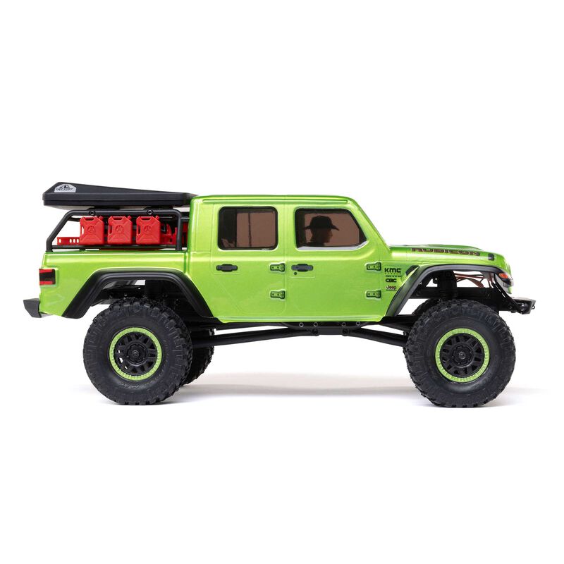 Axial 1/24 SCX24 Jeep JT Gladiator 4WD Rock Crawler Brushed RTR, Green