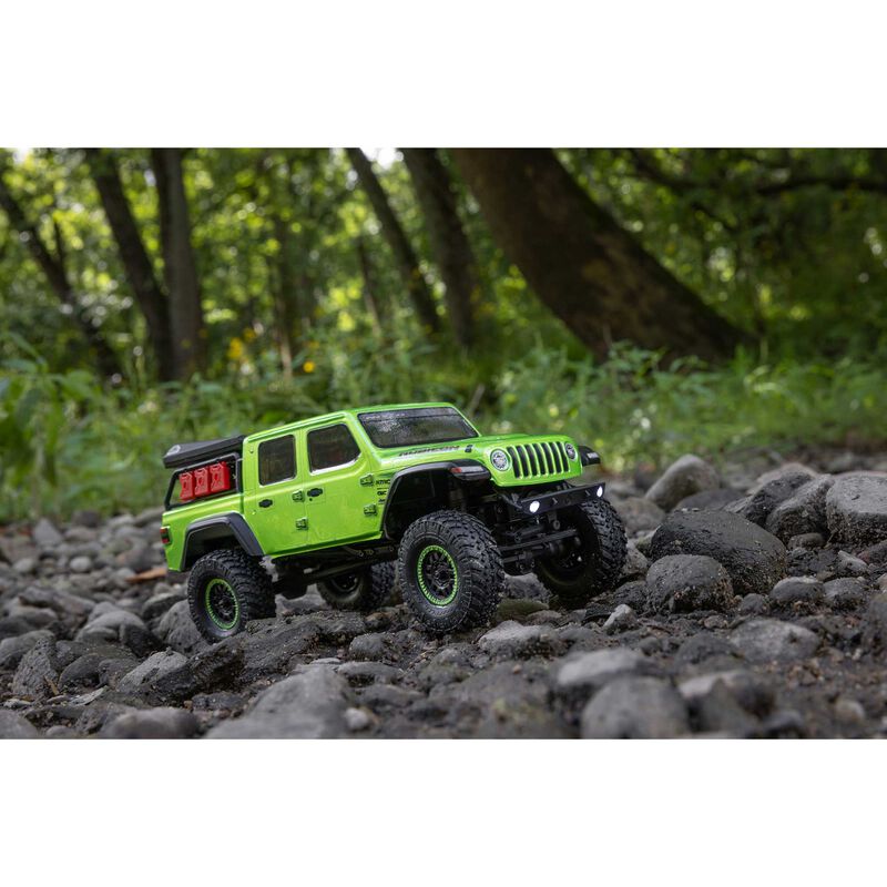 Axial 1/24 SCX24 Jeep JT Gladiator 4WD Rock Crawler Brushed RTR, Green
