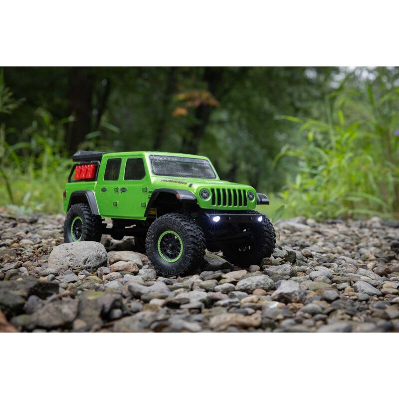 Axial 1/24 SCX24 Jeep JT Gladiator 4WD Rock Crawler Brushed RTR, Green
