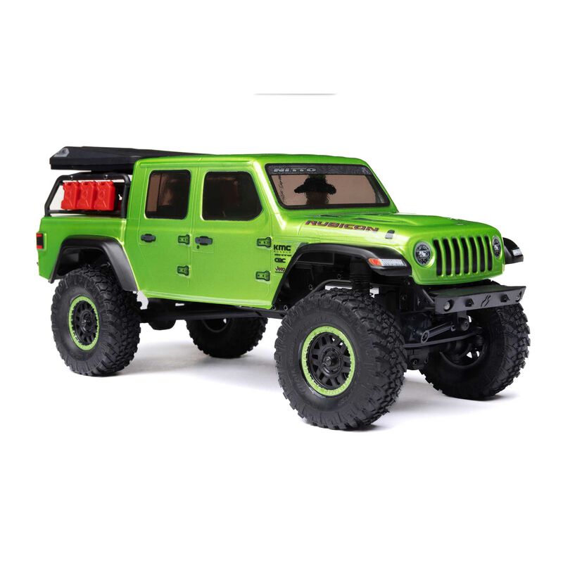 Axial 1/24 SCX24 Jeep JT Gladiator 4WD Rock Crawler Brushed RTR, Green