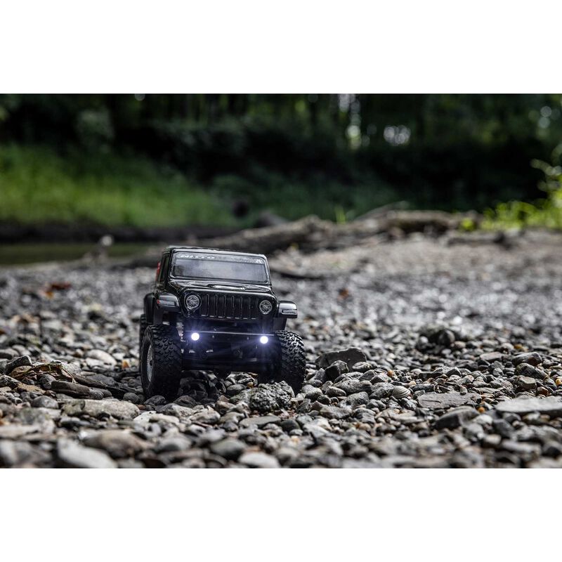Axial 1/24 SCX24 Jeep JT Gladiator 4WD Rock Crawler Brushed RTR, Black