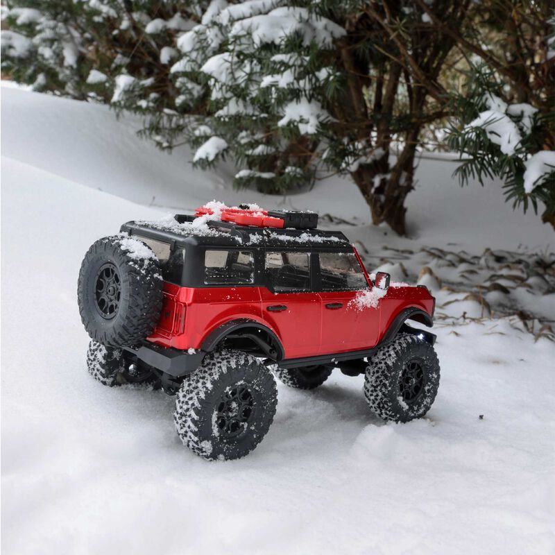 Axial 1/24 SCX24 2021 Ford Bronco 4WD Truck Brushed RTR, Red