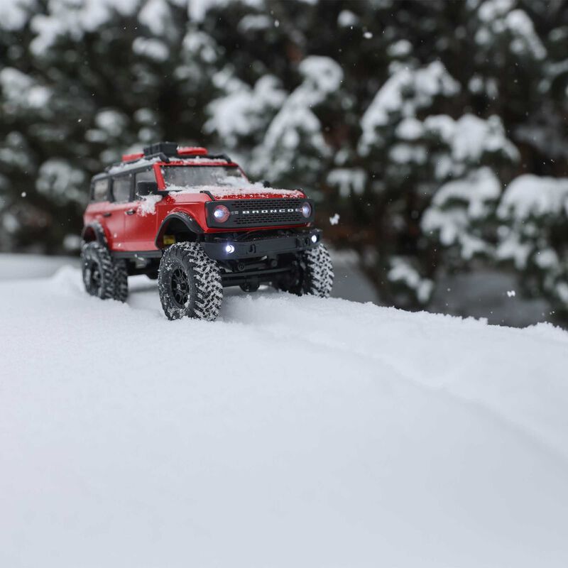Axial 1/24 SCX24 2021 Ford Bronco 4WD Truck Brushed RTR, Red