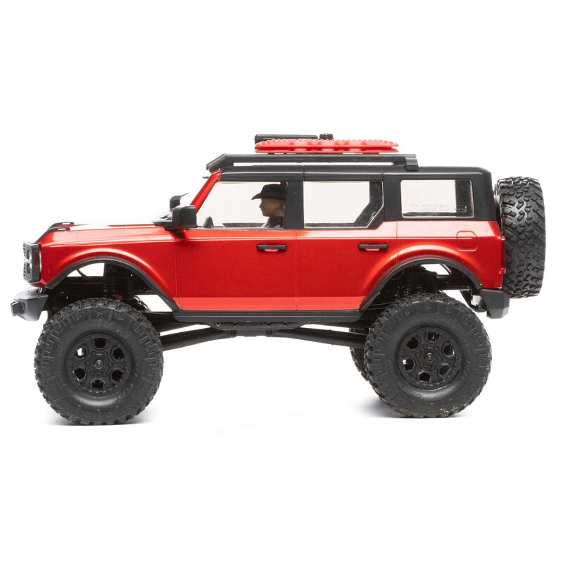 Axial 1/24 SCX24 2021 Ford Bronco 4WD Truck Brushed RTR, Red