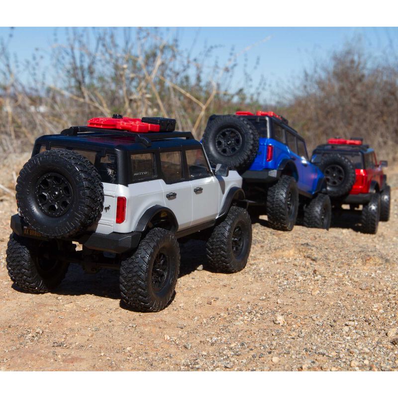 Axial 1/24 SCX24 2021 Ford Bronco 4WD Truck Brushed RTR, Red