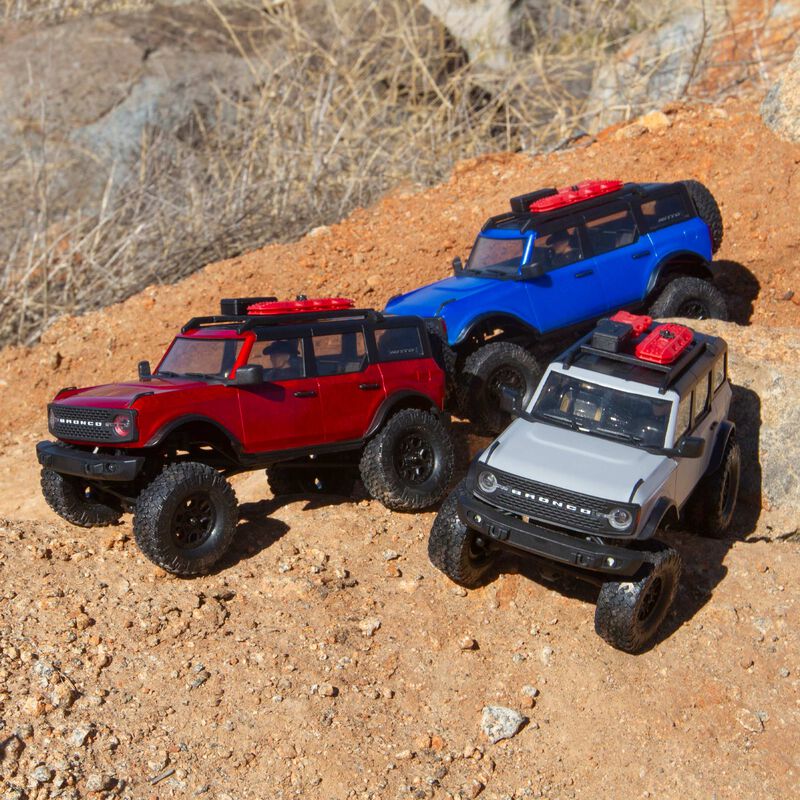 Axial 1/24 SCX24 2021 Ford Bronco 4WD Truck Brushed RTR, Red