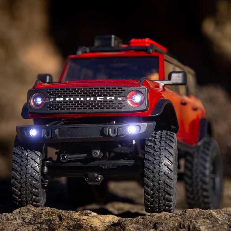 Axial 1/24 SCX24 2021 Ford Bronco 4WD Truck Brushed RTR, Red