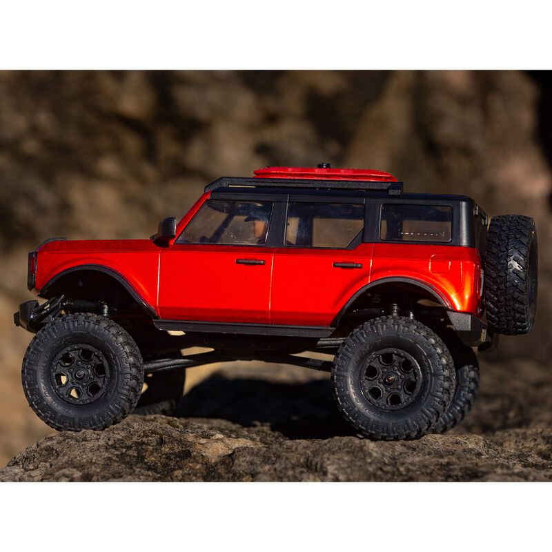 Axial 1/24 SCX24 2021 Ford Bronco 4WD Truck Brushed RTR, Red