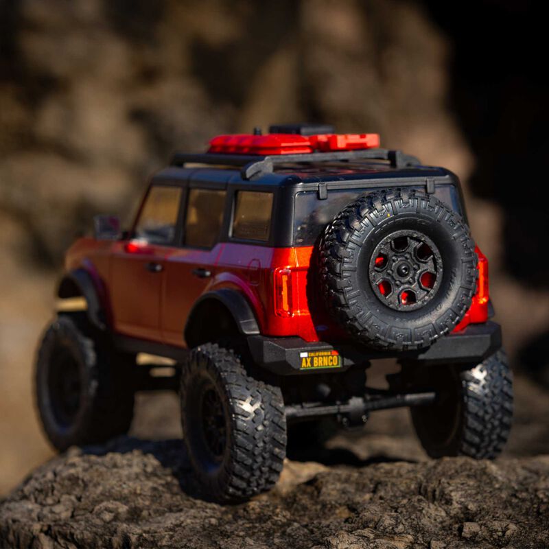 Axial 1/24 SCX24 2021 Ford Bronco 4WD Truck Brushed RTR, Red