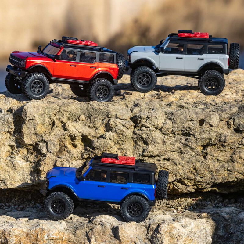 Axial 1/24 SCX24 2021 Ford Bronco 4WD Truck Brushed RTR, Grey