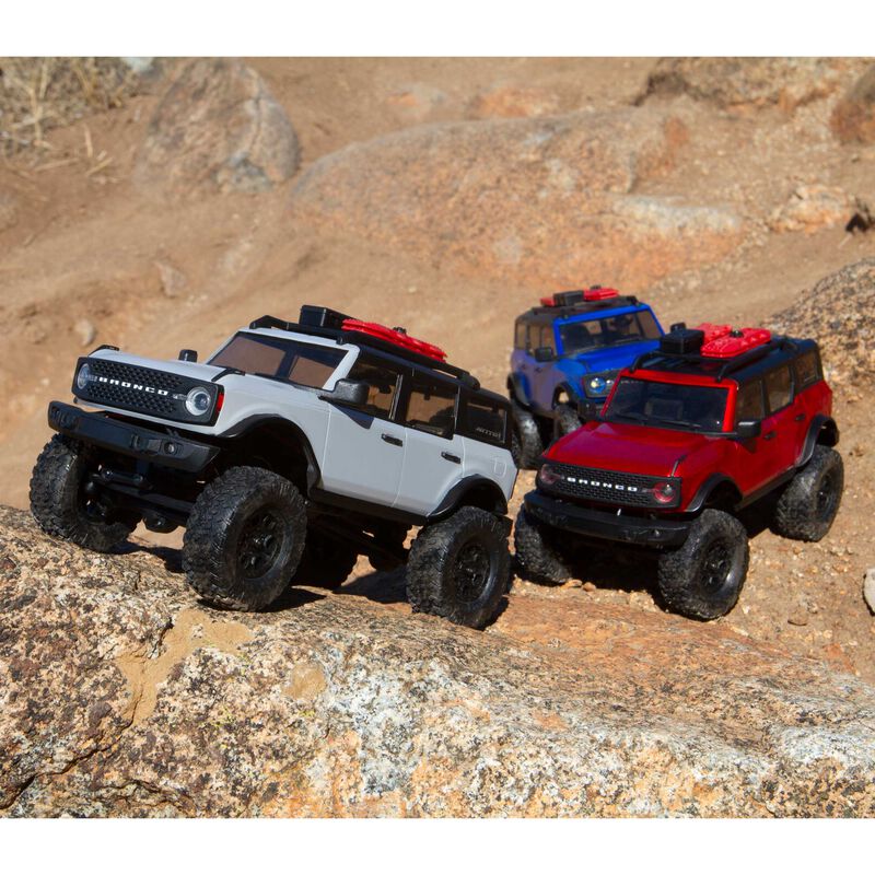 Axial 1/24 SCX24 2021 Ford Bronco 4WD Truck Brushed RTR, Grey