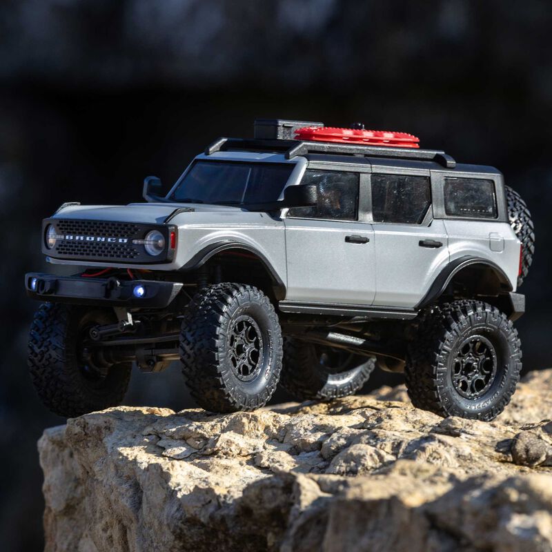Axial 1/24 SCX24 2021 Ford Bronco 4WD Truck Brushed RTR, Grey