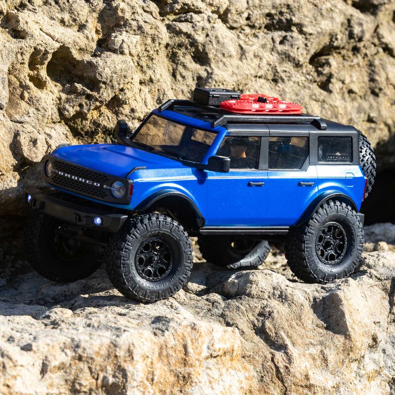 Axial 1/24 SCX24 2021 Ford Bronco 4WD Truck Brushed RTR, Blue