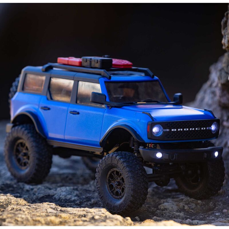 Axial 1/24 SCX24 2021 Ford Bronco 4WD Truck Brushed RTR, Blue
