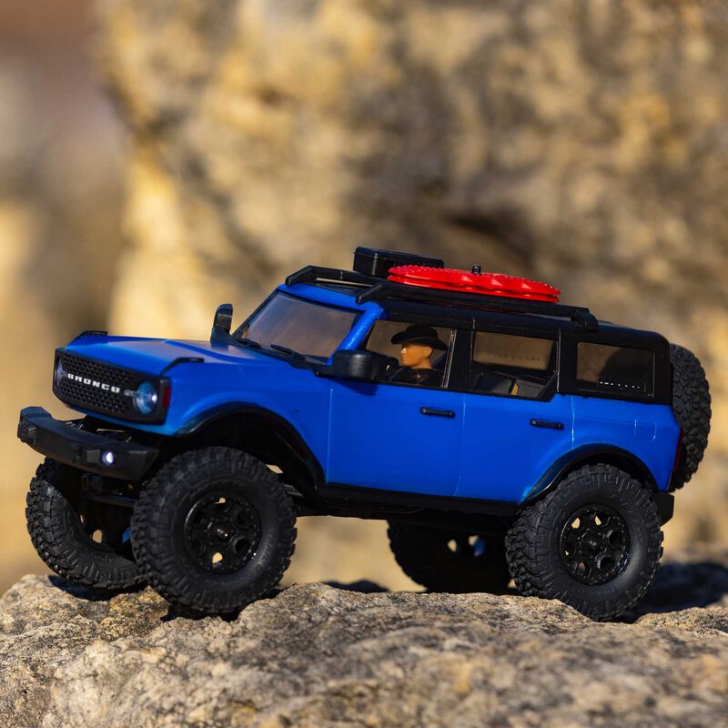 Axial 1/24 SCX24 2021 Ford Bronco 4WD Truck Brushed RTR, Blue