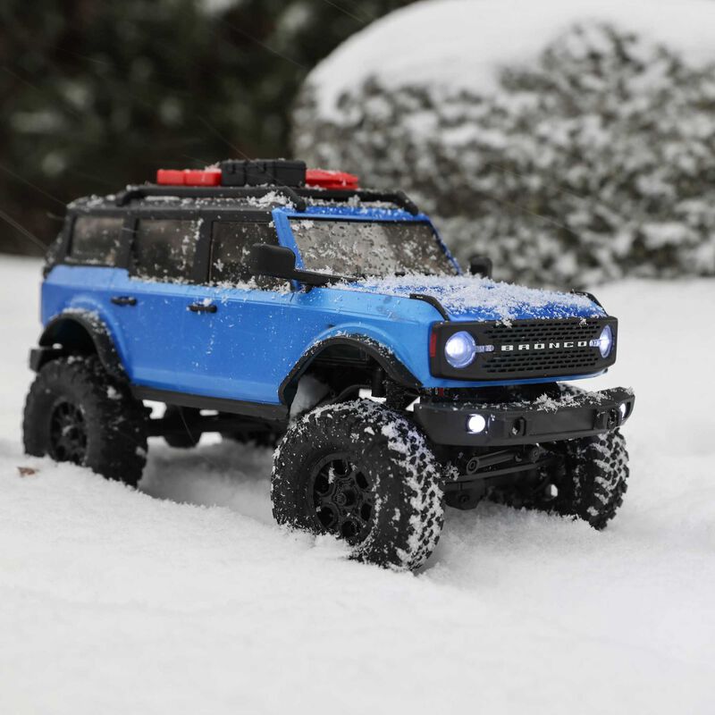 Axial 1/24 SCX24 2021 Ford Bronco 4WD Truck Brushed RTR, Blue