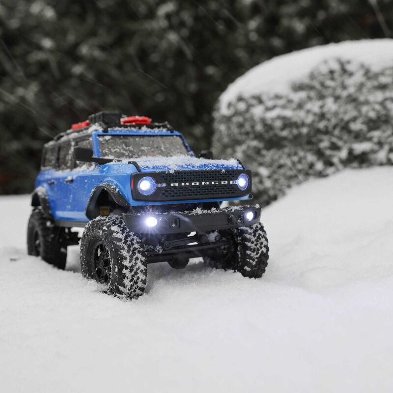 Axial 1/24 SCX24 2021 Ford Bronco 4WD Truck Brushed RTR, Blue