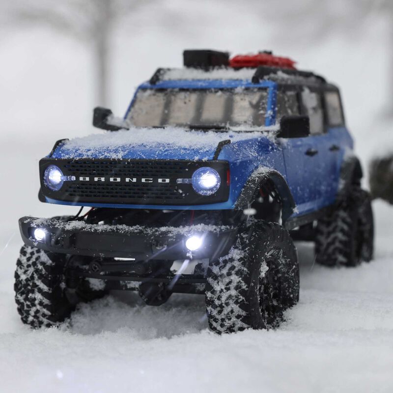 Axial 1/24 SCX24 2021 Ford Bronco 4WD Truck Brushed RTR, Blue