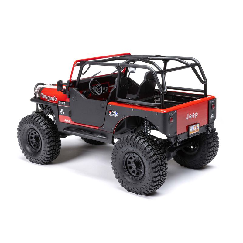 AXIAL 1/10 SCX10 III Jeep CJ-7 4WD Brushed RTR, Red