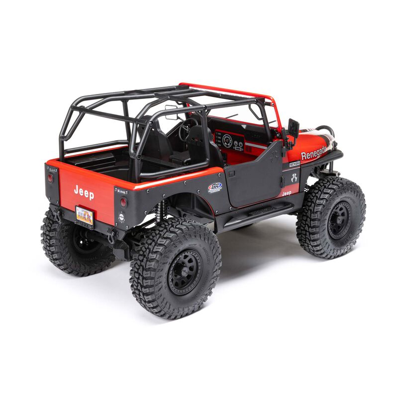 AXIAL 1/10 SCX10 III Jeep CJ-7 4WD Brushed RTR, Red