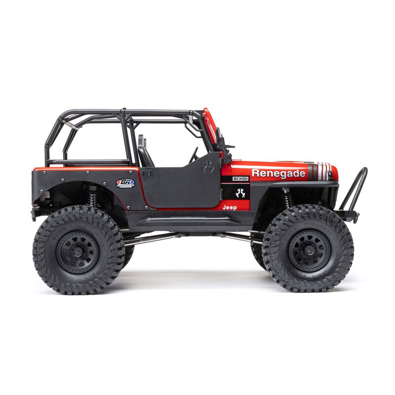 AXIAL 1/10 SCX10 III Jeep CJ-7 4WD Brushed RTR, Red