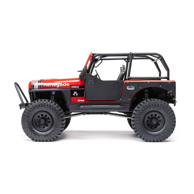 AXIAL 1/10 SCX10 III Jeep CJ-7 4WD Brushed RTR, Red
