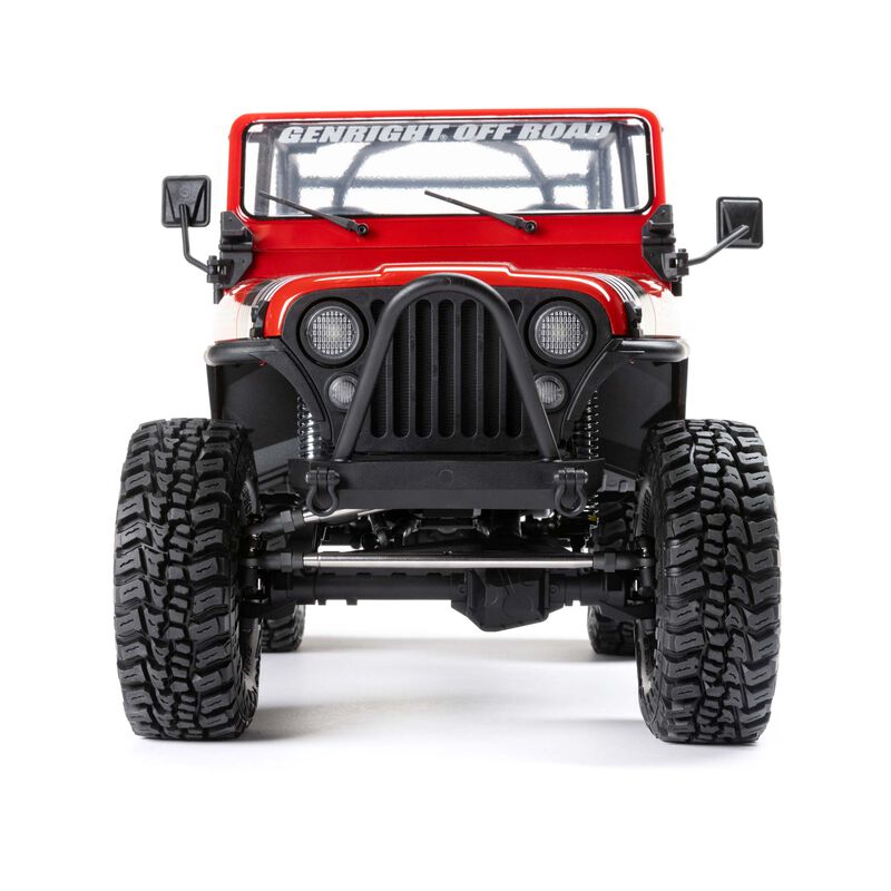 AXIAL 1/10 SCX10 III Jeep CJ-7 4WD Brushed RTR, Red