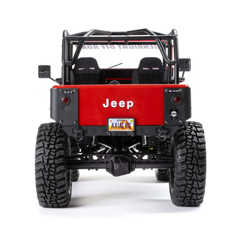 AXIAL 1/10 SCX10 III Jeep CJ-7 4WD Brushed RTR, Red