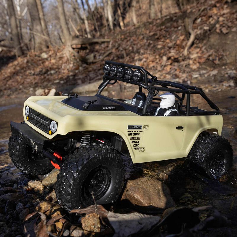 Axial Racing 1/10 SCX10 II Deadbolt 4WD Brushed RTR, Tan