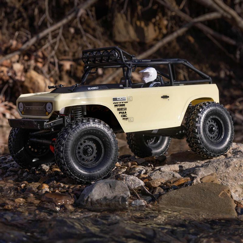 Axial Racing 1/10 SCX10 II Deadbolt 4WD Brushed RTR, Tan