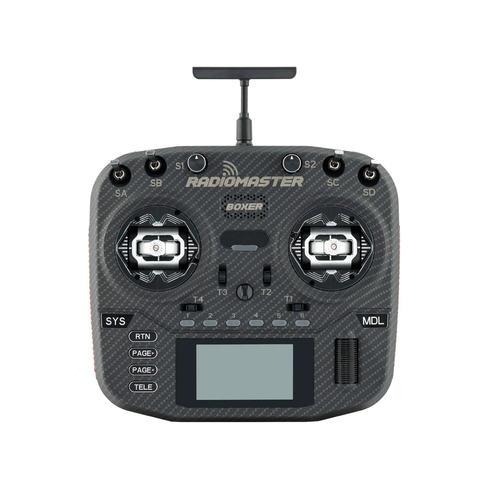 RADIOMASTER BOXER EDGETX <B>EXPRESSLRS <font color="blue">MAX VERSION</font></B> RADIO CONTROL SYSTEM - BLACK