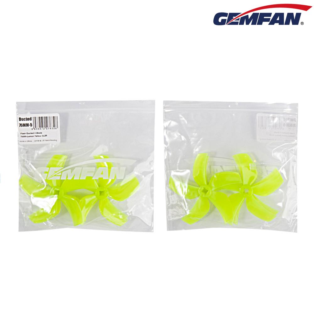 GEMFAN <b>D76 DUCTED 5-BLADE</b> 76MM CINEWHOOP PROP - <b>Yellow</b>