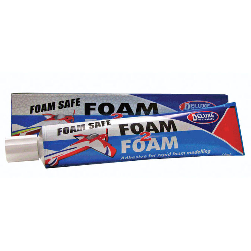 Deluxe Foam 2 Foam, Foam Safe Glue, 50ml: EPO, EPS, Wood