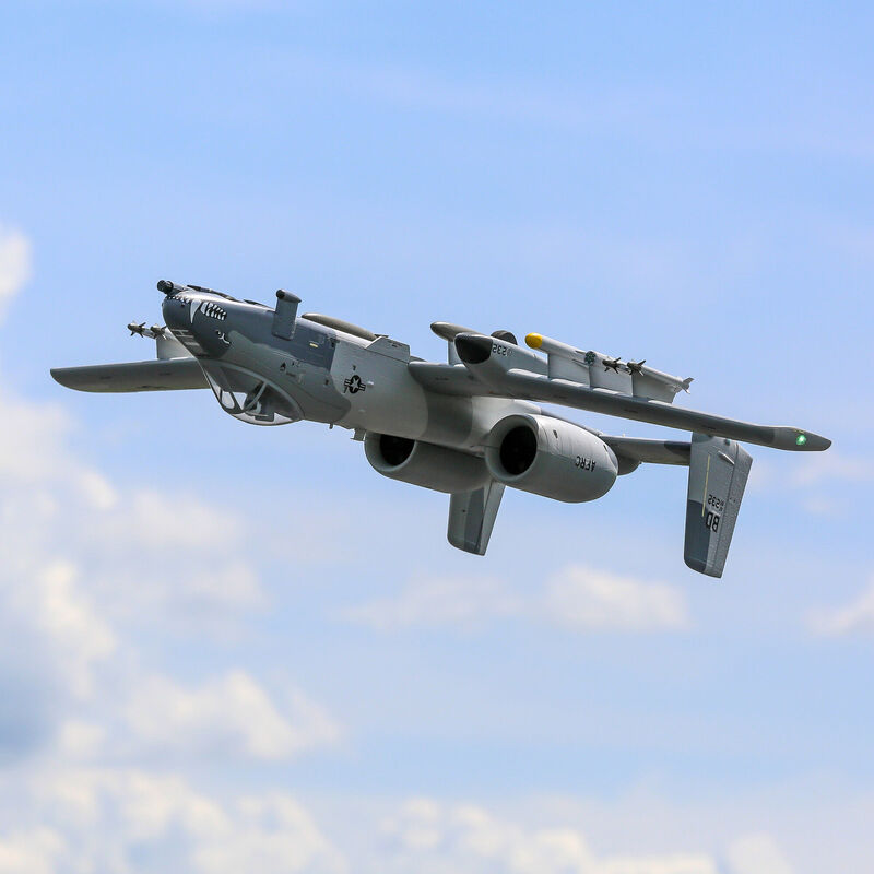 E-flite A-10 Thunderbolt II Twin 64mm EDF BNF Basic with AS3X and SAFE Select