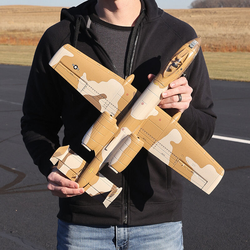 E-flite UMX A-10 Thunderbolt II 30mm EDF BNF Basic with AS3X and SAFE Select, 562mm