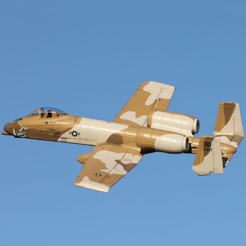 E-flite UMX A-10 Thunderbolt II 30mm EDF BNF Basic with AS3X and SAFE Select, 562mm